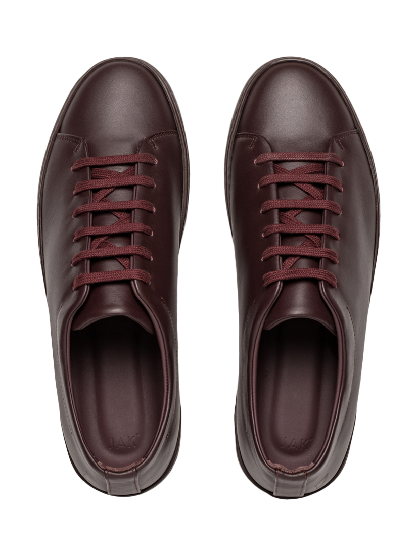 Product image 4 of 4, which shows JAK Royal Leather Trainers, Vino, EU40