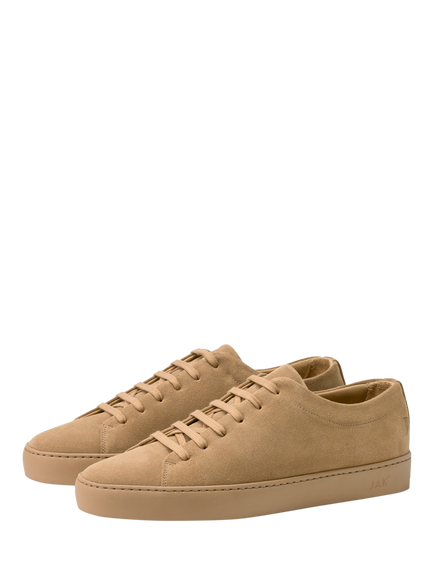 JAK Royal Suede Trainers, Sand - view 2, Sand