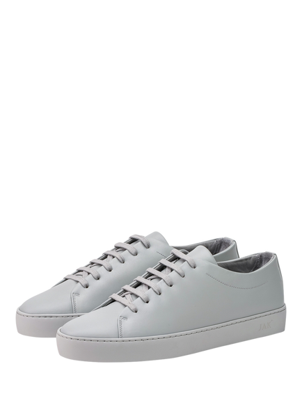 JAK Royal Leather Trainers, Light Grey - view 2, Light Grey