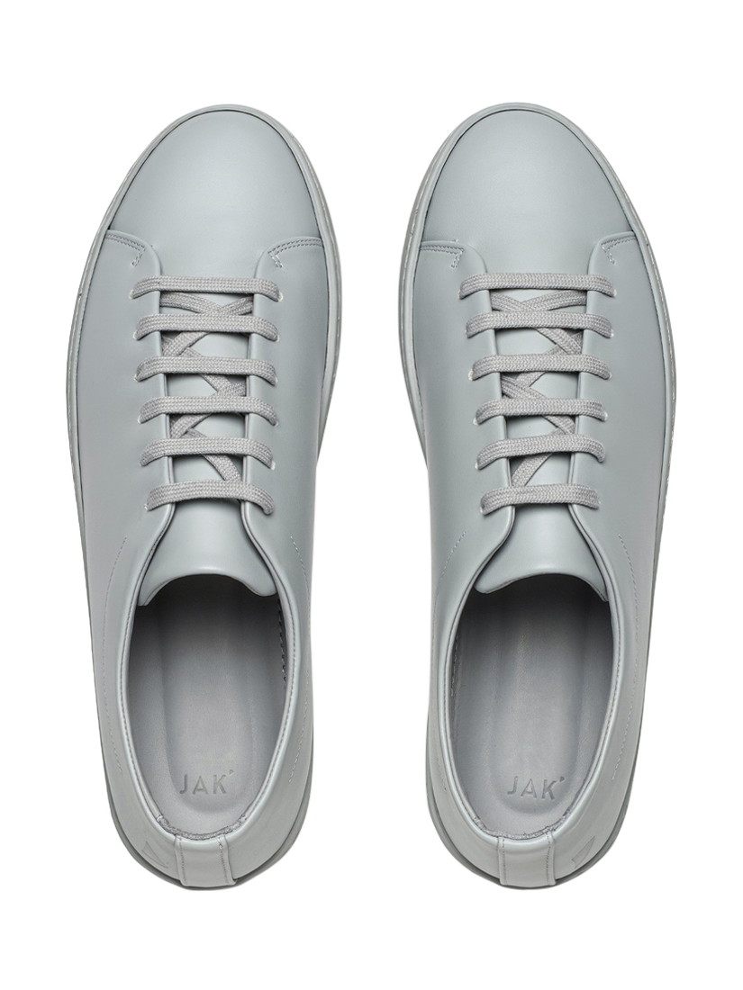 Product image 4 of 4, which shows JAK Royal Leather Trainers, Light Grey, EU40