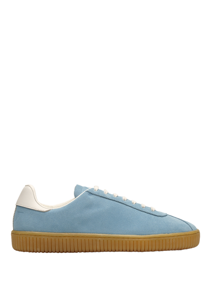 JAK Flow Lace Up Suede Trainers, Light Blue, Light Blue