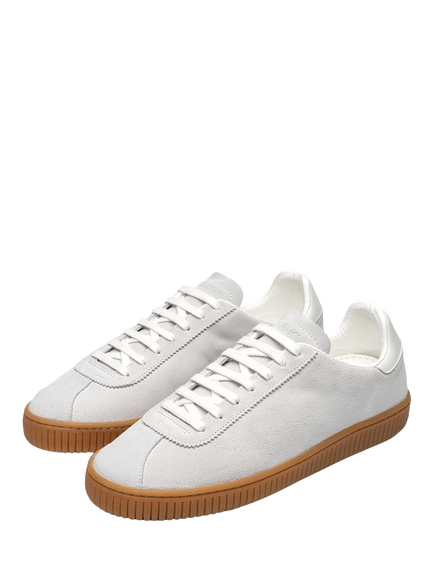 JAK Flow Suede Trainers, Ice - view 2, Ice