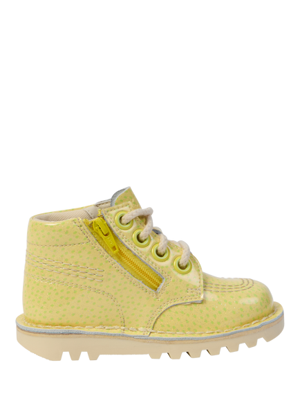 Kickers Kids' Strawberry Scented Kick Hi Boots, Yellow, Yellow