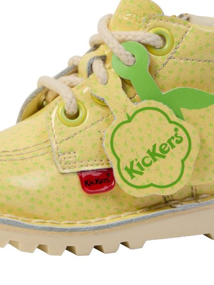 Kickers Kids' Strawberry Scented Kick Hi Boots, Yellow - view 2, Yellow