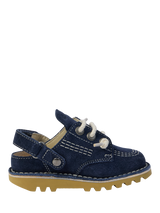 Kickers Kids' Kick Hi Suede Mules, Navy