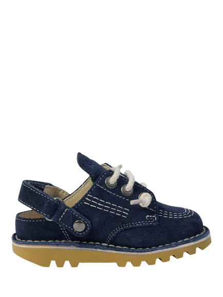 Kickers Kids' Kick Hi Suede Mules, Navy, Navy