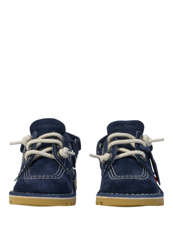 Kickers Kids' Kick Hi Suede Mules, Navy - view 2, Navy