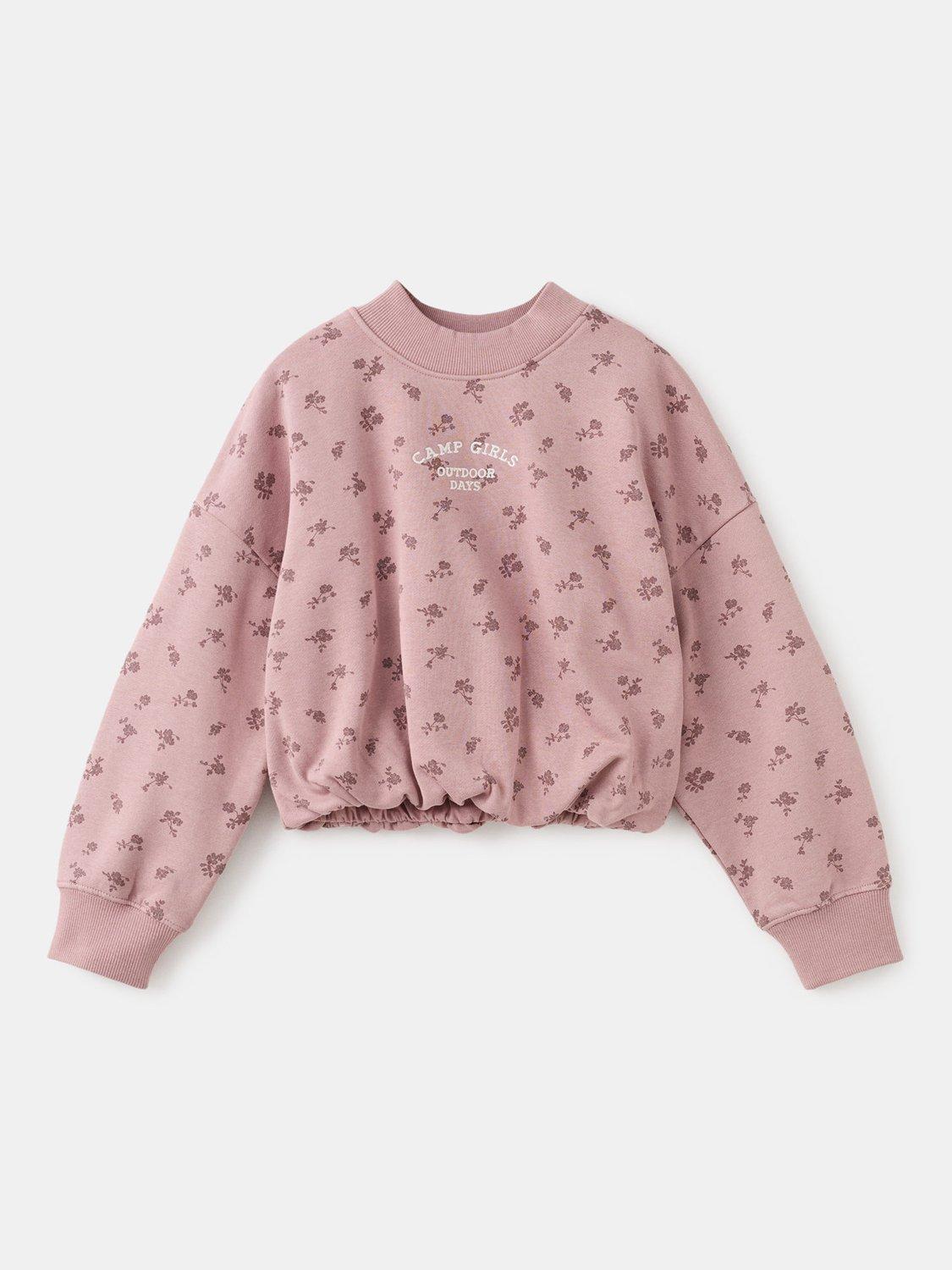 Product image 3 of 7, which shows Mango Kids' Camp Girls Sweatshirt, Pink, 11-12 years
