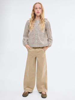 Mango Kids' Hazel Blouse, Green - view 2, Bright Green