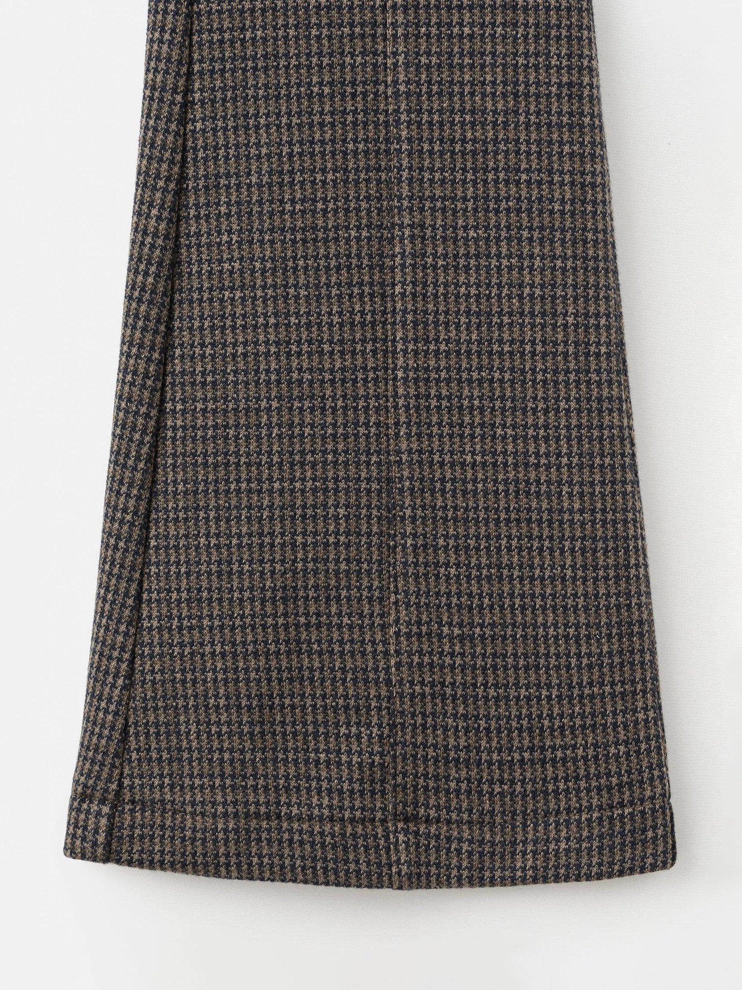 Product image 4 of 4, which shows Mango Kids' Oli Tweed Flared Leggings, Brown, 7 years