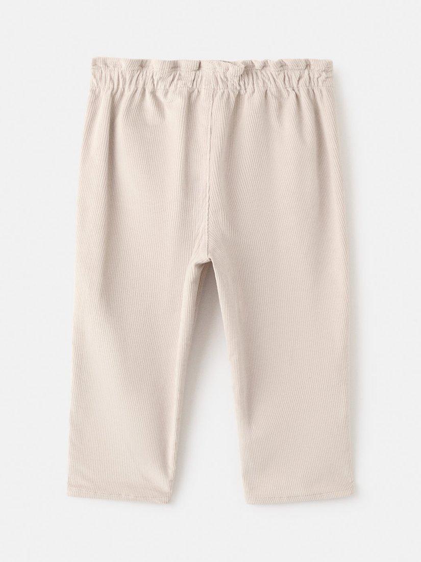 Product image 2 of 4, which shows Mango Kids' Compi Corduroy Trousers, Light Beige, 9-12 months