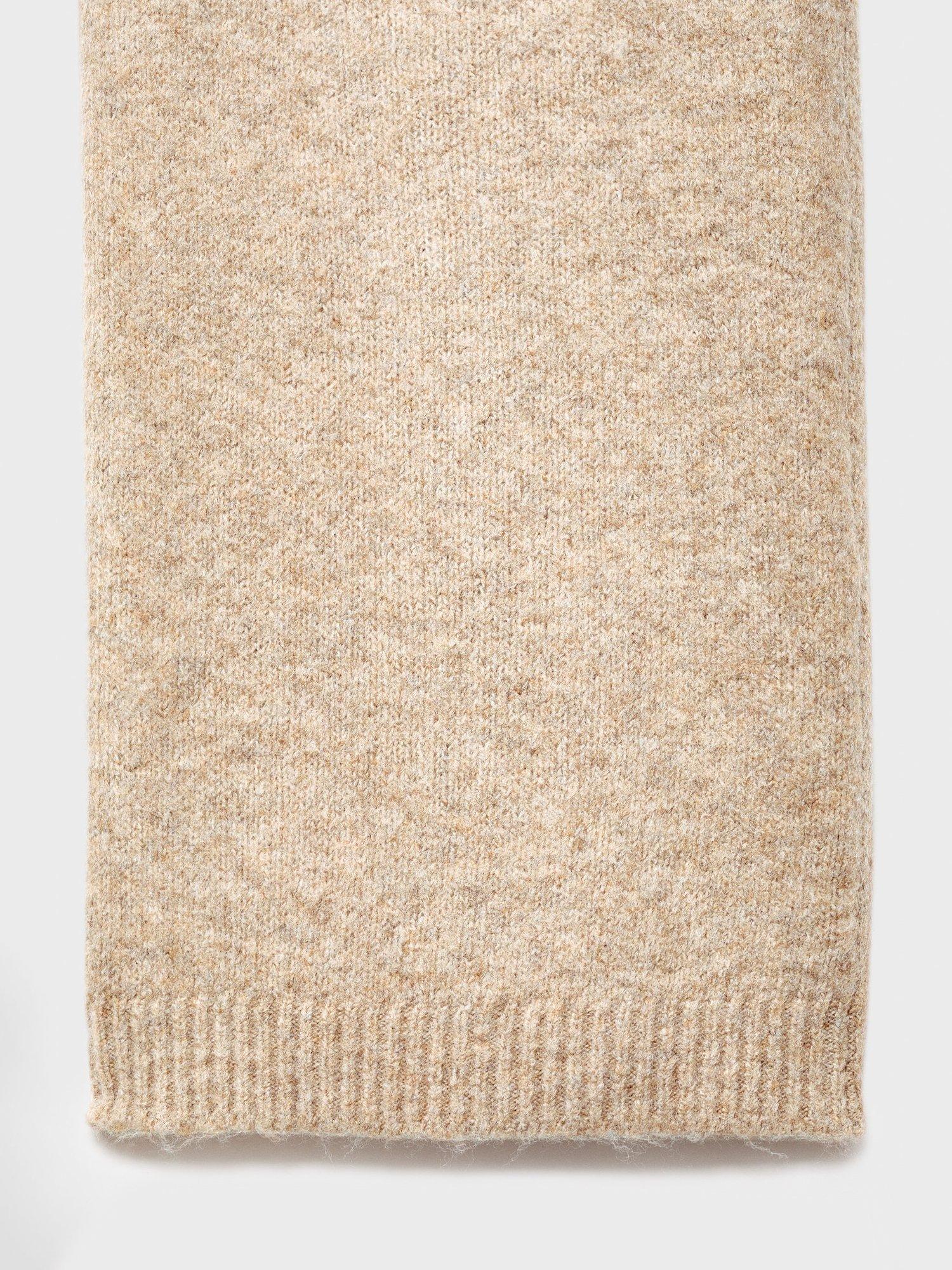 Product image 4 of 4, which shows Mango Kids' Haleyp Knitted Drawstring Trousers, Medium Brown, 9-10 years