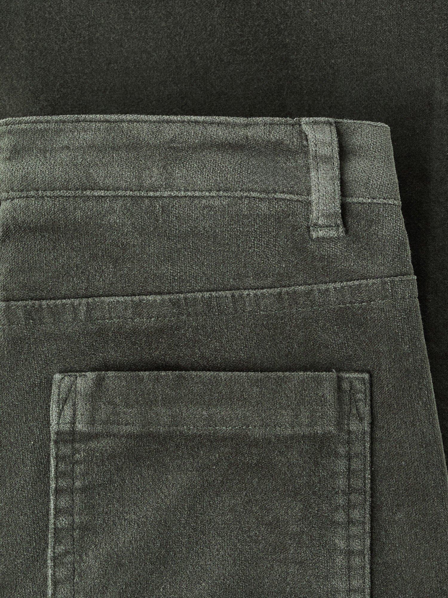 Product image 4 of 5, which shows Mango Kids' Velve Cotton Flared Trousers, Beige/Khaki, 10 years
