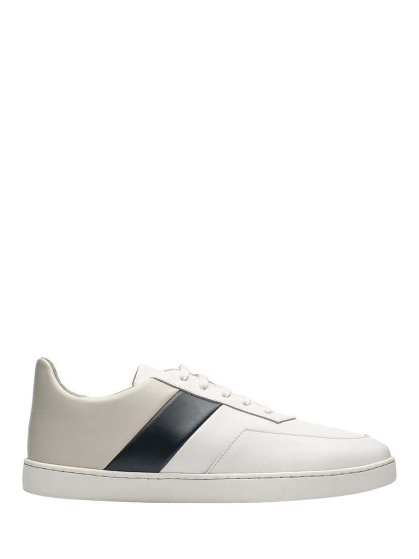 Product image 1 of 4, which shows JAK Atlas Low II Leather Trainers, Blue Dust, EU40