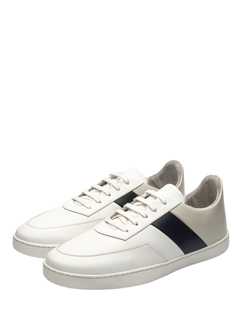 Product image 2 of 4, which shows JAK Atlas Low II Leather Trainers, Blue Dust, EU40