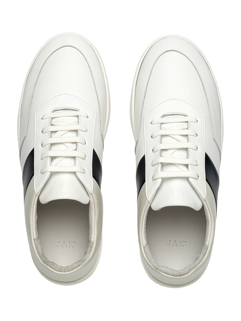 Product image 4 of 4, which shows JAK Atlas Low II Leather Trainers, Blue Dust, EU40