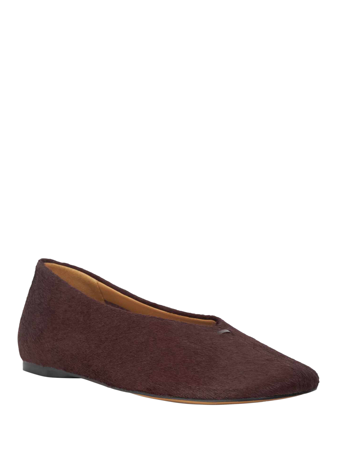 Product image 4 of 6, which shows Dune London Highcut Leather Pumps, Burgundy, 3