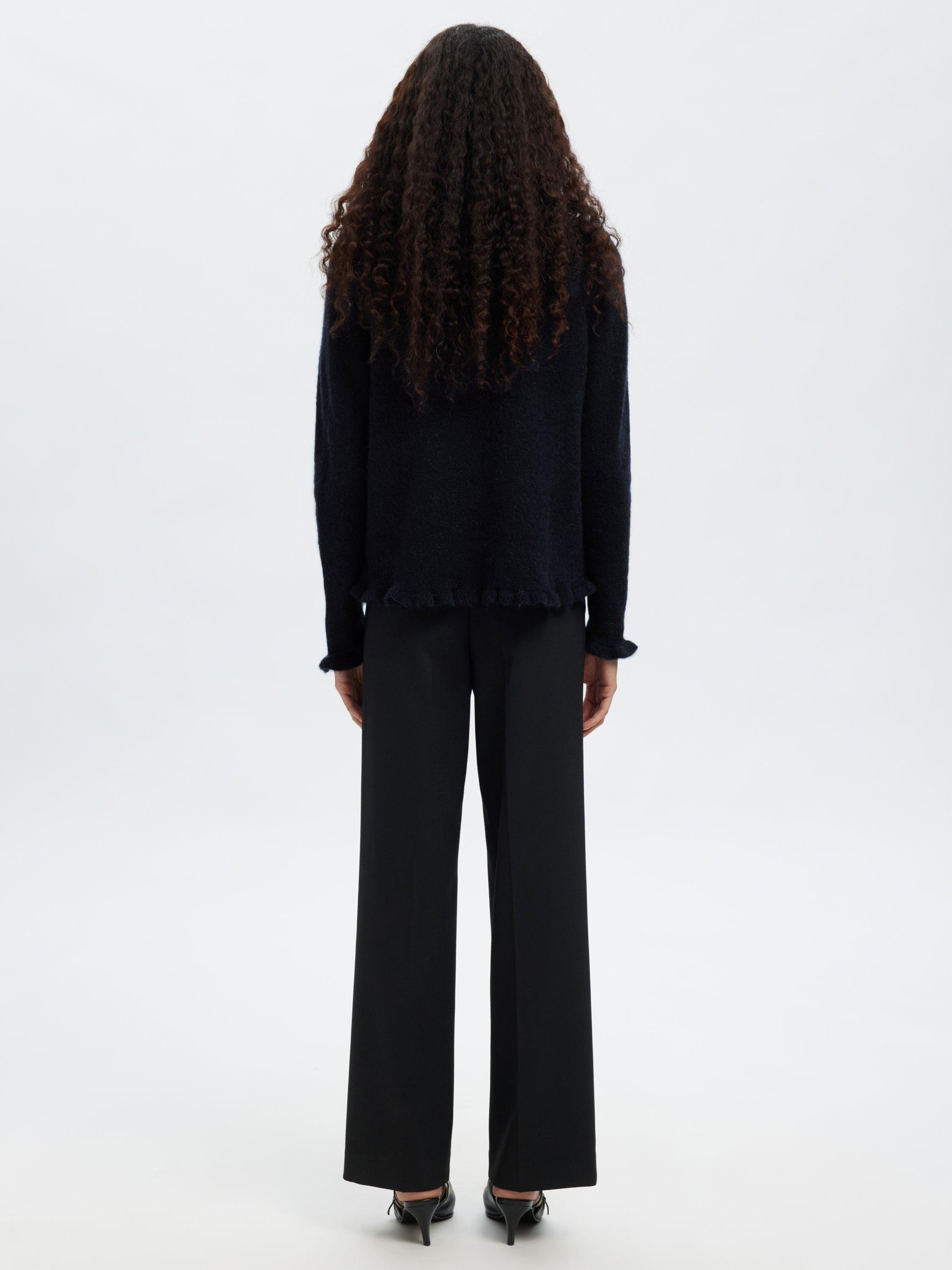 Product image 5 of 6, which shows Selected Lulu Cardigan with Wool, Dark Sapphire Mel, XS