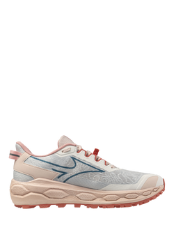 Mizuno Mujin Women's Trail Shoes, Snow White/Pink - view 2, Snow White / Pink