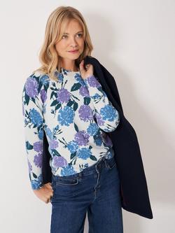 Crew Clothing Floral Crew Neck Jumper, Multi, Multi