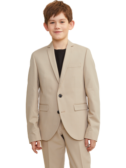 Jack and Jones Kids' JPRSOLAR Super Slim Fit Blazer, Pure Cashmere, Pure Cashmere
