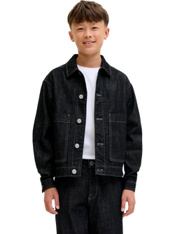 Jack & Jones Kids' JILLOYD Denim Jacket, Blue Denim - view 2, Blue Denim