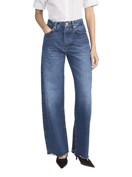 FRAME The Bow Relaxed Jeans, Acumen New Fray, Acumen New Fray
