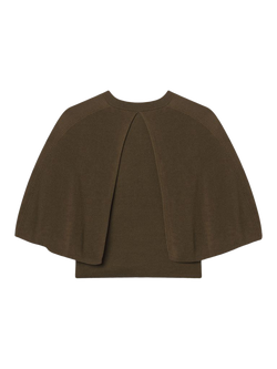 FRAME The Flounce Cap Sleeve Jumper, Military Green - view 2, Military Green