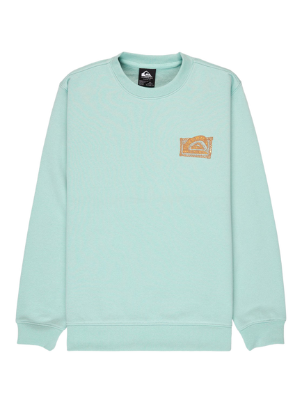 Quiksilver Kids' Graphic Crew Neck Sweatshirt, Blue Haze, Blue Haze