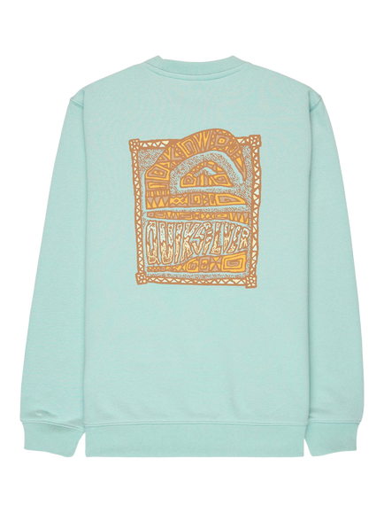 Quiksilver Kids' Graphic Crew Neck Sweatshirt, Blue Haze - view 2, Blue Haze