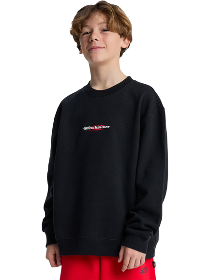 Quiksilver Kids', Mercury Trident Sweatshirt, Black, Black