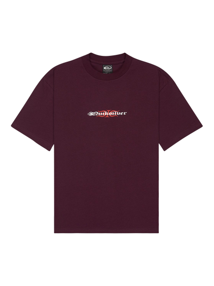 Quiksilver Kids' Mercury Flaming Heat Logo T-Shirt, Potent Purple, Potent Purple