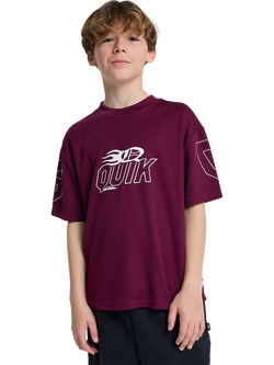 Quiksilver Kids' Mercury Americana Logo T-Shirt, Potent Purple, Potent Purple