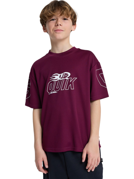 Quiksilver Kids' Mercury Americana Logo T-Shirt, Potent Purple, Potent Purple