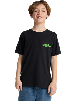Quiksilver Kids' Globe Logo T-Shirt, Black, Black