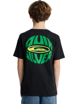 Quiksilver Kids' Globe Logo T-Shirt, Black - view 2, Black