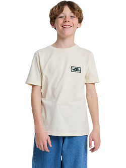 Quicksilver Kids' Serenity Splash Short Sleeve T-Shirt, Bone White, Bone White