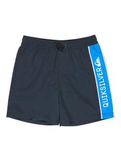 Quiksilver Kids' Logo Swim Shorts, Dark Navy, Dark Navy