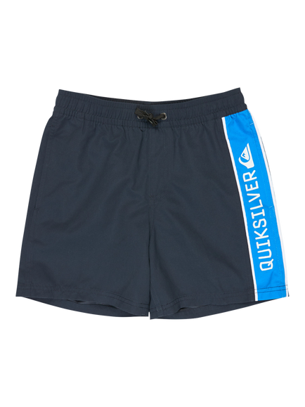 Quiksilver Kids' Logo Swim Shorts, Dark Navy, Dark Navy