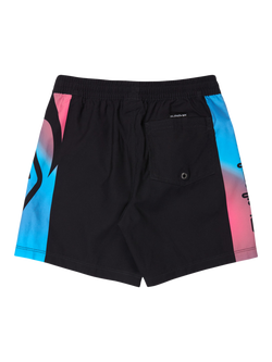 Quiksilver Kids' Volley Logo Swim Shorts, Black Holmes - view 2, Black Holmes