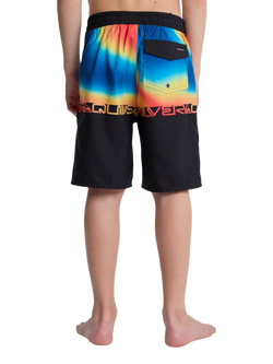 Quicksilver Kids' Everyday Drawstring Swim Shorts, Black Wordblock - view 2, Black Wordblock