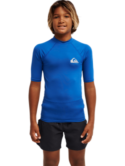 Quicksilver Kids' Everyday UPF50 Short Sleeve Swim T-Shirt, Monaco Blue, Monaco Blue