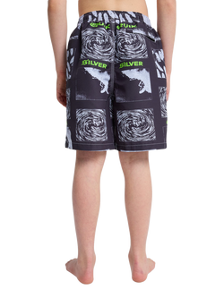 Quiksilver Kids' Mercury Volley Swim Shorts, Black Mercury - view 2, Black Mercury