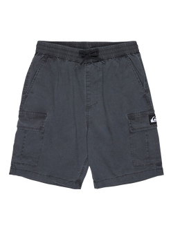 Quiksilver Kids' Taxer Cargo Shorts, Black, Black