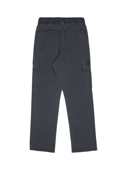 Quicksilver Kids' Taxer Drawstring Cargo Trousers, Black - view 2, Black