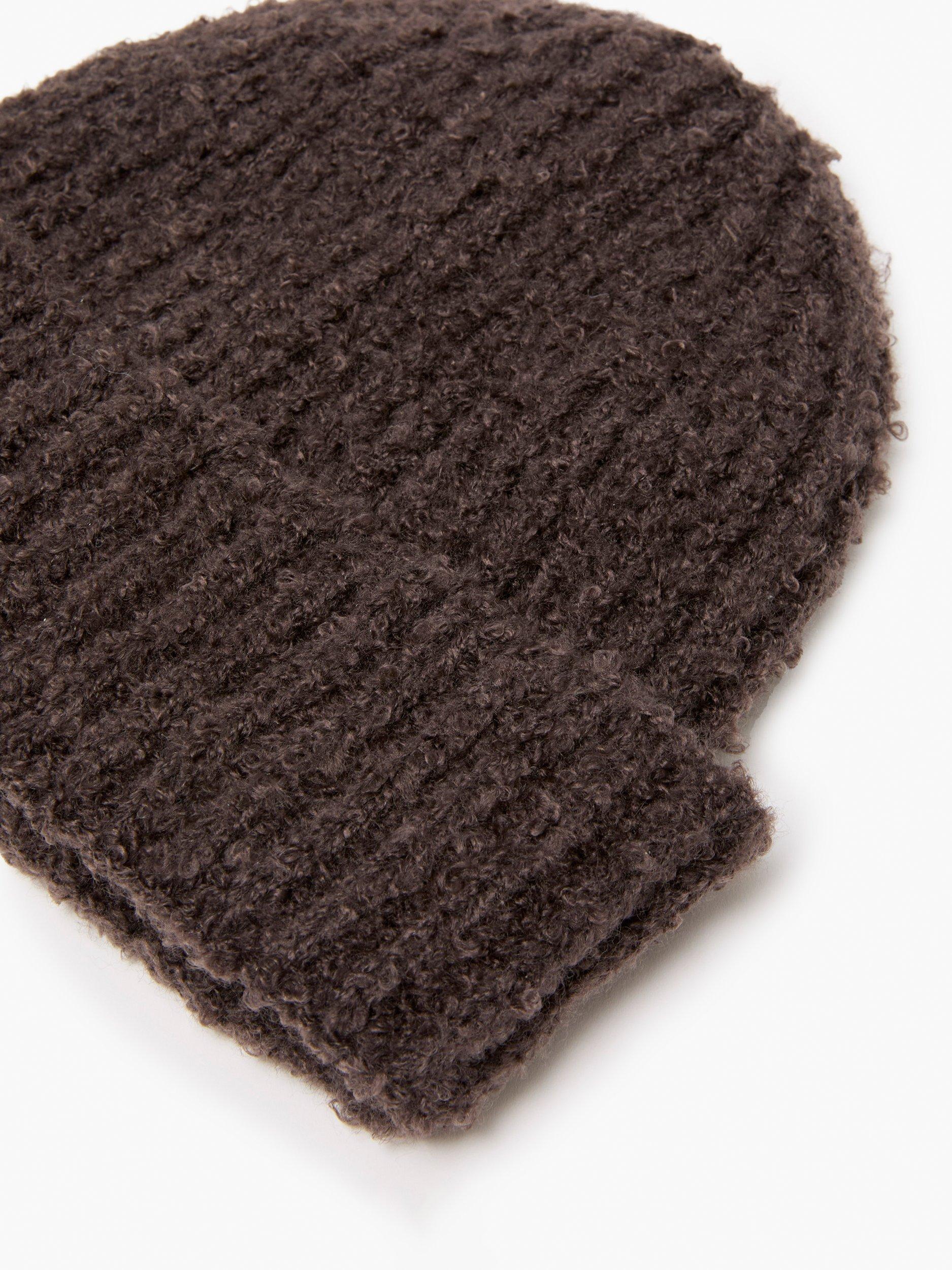 Product image 2 of 3, which shows French Connection Boucle Beanie Hat, Chocolate