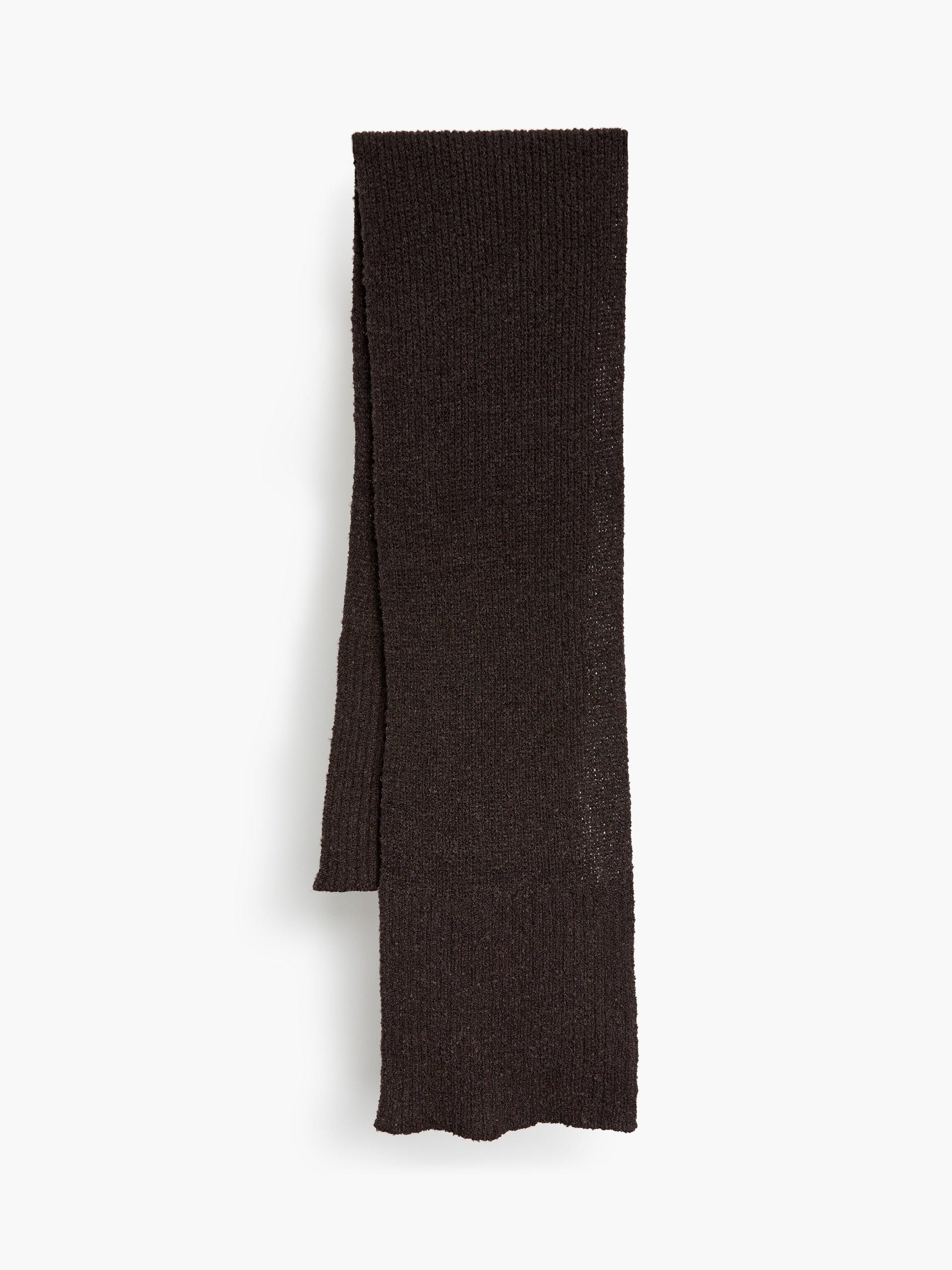 Product image 3 of 3, which shows French Connection Boucle Scarf, Chocolate, One Size