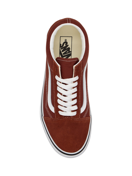 Vans Old Skool Lace-Up Trainers, Rust Bronze - view 2, Rust Bronze