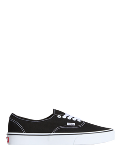Vans Authentic Canvas Trainers, Black/White, Black/White