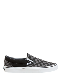 Vans Classic Slip-On Trainers, Black/Pewter, Black/Pewter